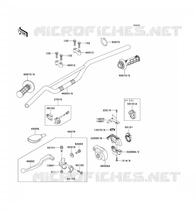 HANDLEBAR Kawasaki TOUT-TERRAIN 65 2010 KX65  KX65AAF