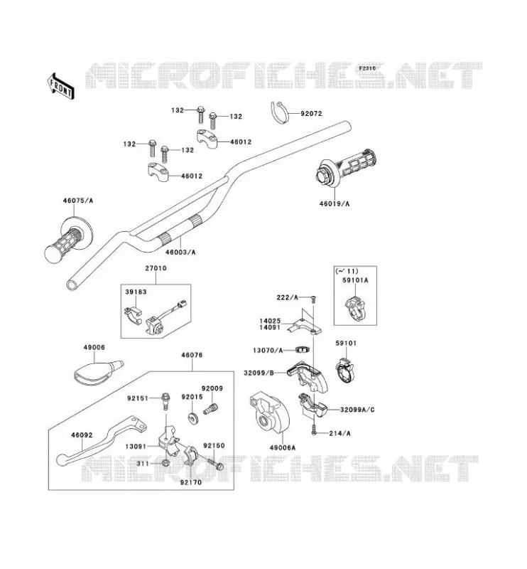 HANDLEBAR Kawasaki TOUT-TERRAIN 65 2012 KX65  KX65ACF