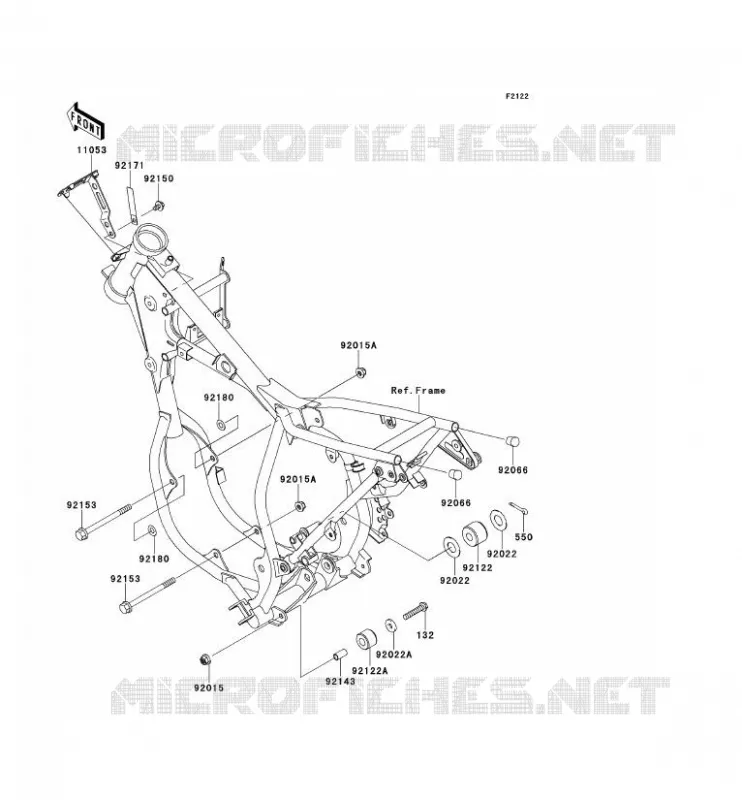 ENGINE MOUNT Kawasaki TOUT-TERRAIN 65 2013 KX65  KX65ADF