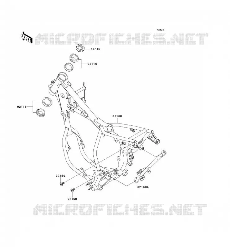 CHASSIS Kawasaki TOUT-TERRAIN 65 2014 KX65  KX65AEF