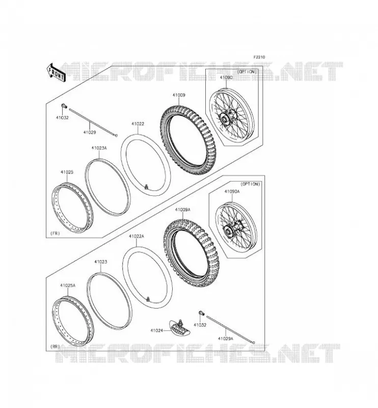 TIRES Kawasaki TOUT-TERRAIN 65 2015 KX65  KX65AFF