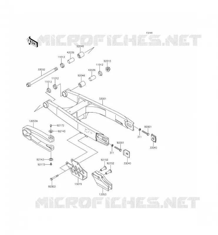 SWINGARM Kawasaki TOUT-TERRAIN 65 2015 KX65  KX65AFF