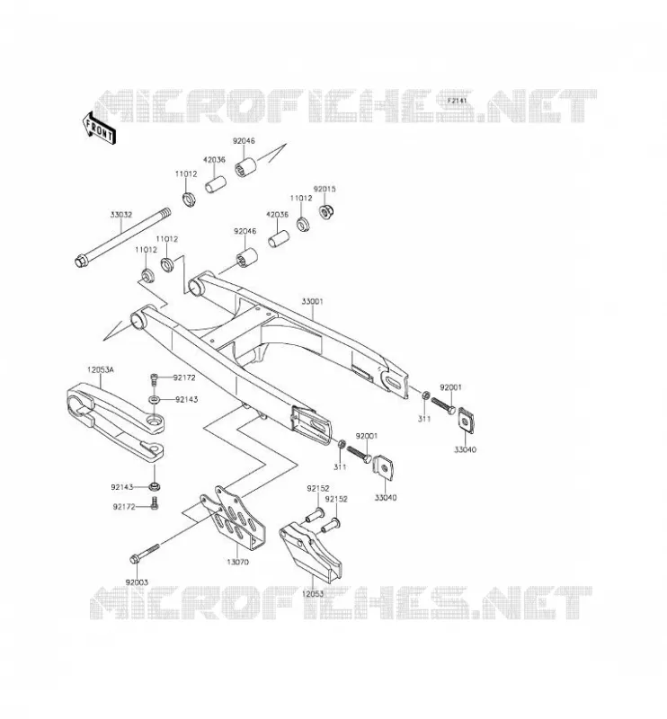 SWINGARM Kawasaki TOUT-TERRAIN 65 2016 KX65  KX65AGF