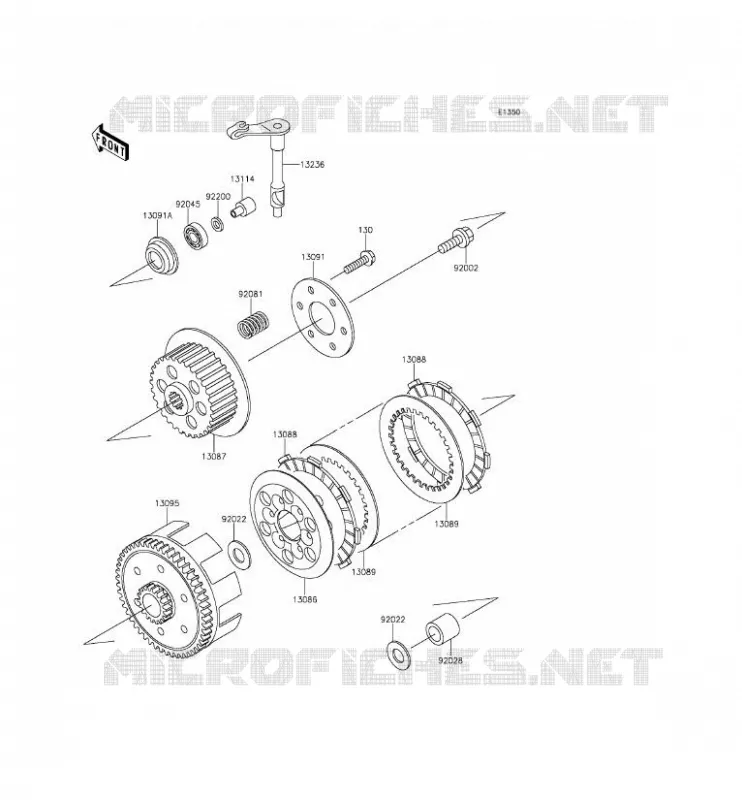 CLUTCH Kawasaki TOUT-TERRAIN 65 2016 KX65  KX65AGF