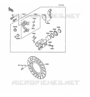 FRONT BRAKE voor Kawasaki KX80 1988