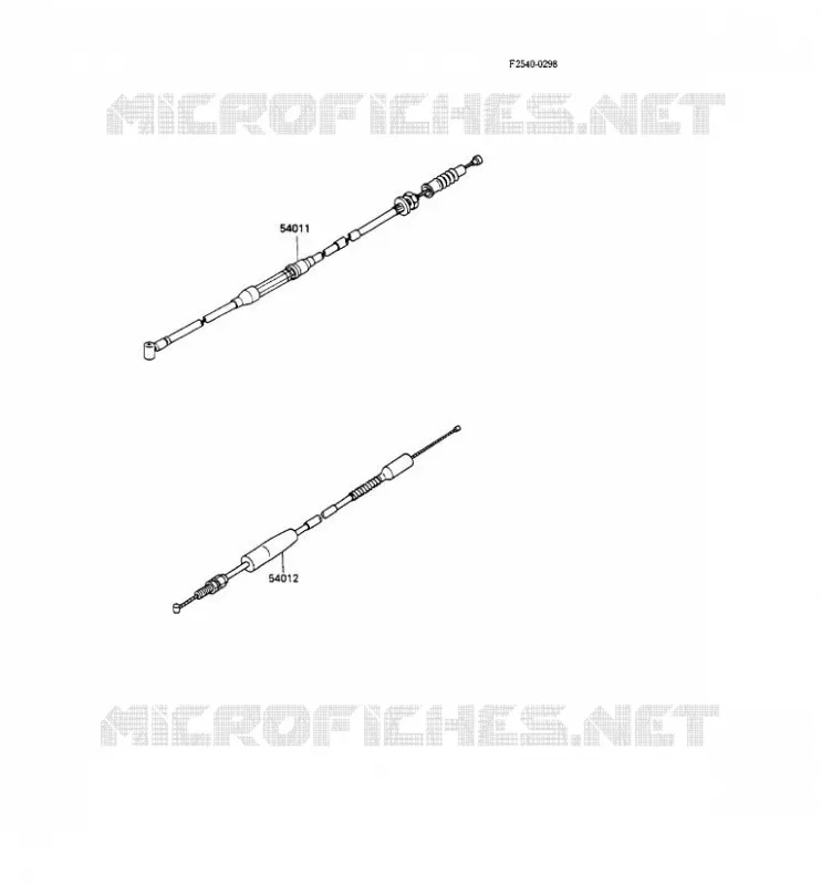 CABLES Kawasaki TOUT-TERRAIN 80 1990 KX80  KX80-L3