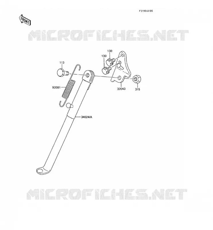 STAND Kawasaki TOUT-TERRAIN 80 1989 KX80  KX80-M2