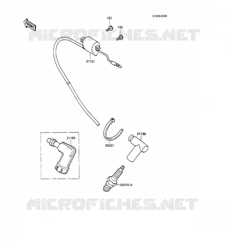 IGNITION SYSTEM Kawasaki TOUT-TERRAIN 80 1990 KX80  KX80-M3