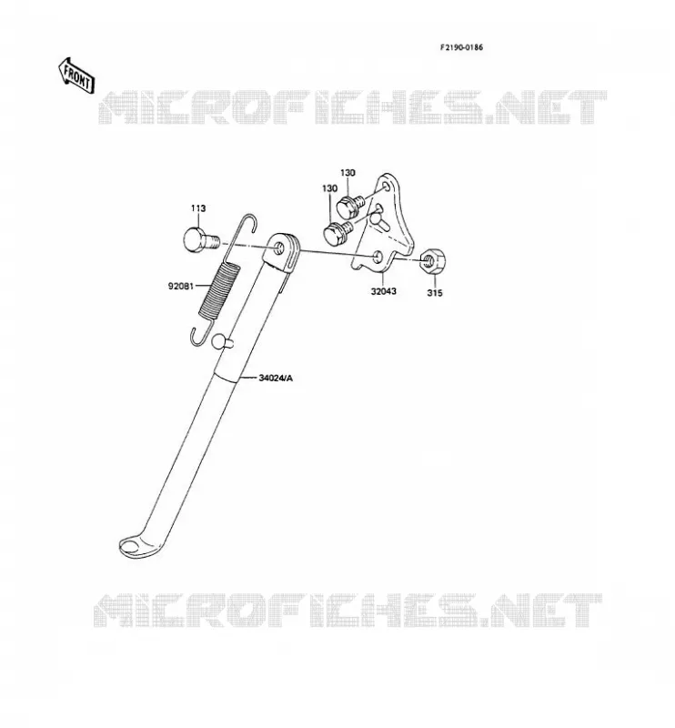 STAND Kawasaki TOUT-TERRAIN 80 1990 KX80  KX80-P3
