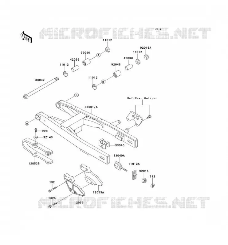 SWINGARM Kawasaki TOUT-TERRAIN 80 1994 KX125  KX80-R4