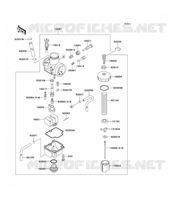 CARBURETOR Kawasaki TOUT-TERRAIN 80 1994 KX80  KX80-R4