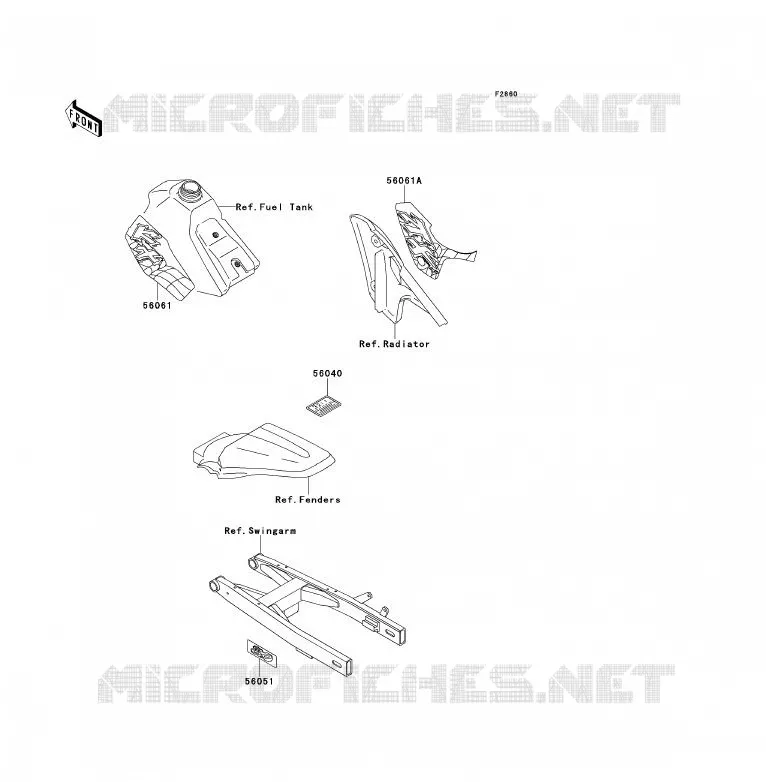 LABELS Kawasaki TOUT-TERRAIN 80 1996 KX80  KX80-R6
