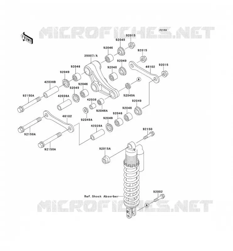 SUSPENSION Kawasaki TOUT-TERRAIN 80 1993 KX80  KX80-S3