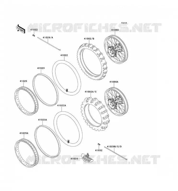 TIRES Kawasaki TOUT-TERRAIN 80 1993 KX80  KX80-S3