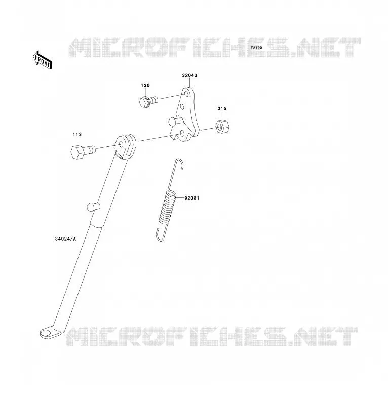 STAND Kawasaki TOUT-TERRAIN 80 1991 KX80  KX80-T1
