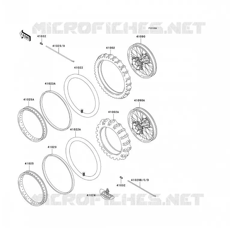 TIRES Kawasaki TOUT-TERRAIN 80 1993 KX80  KX80-T3