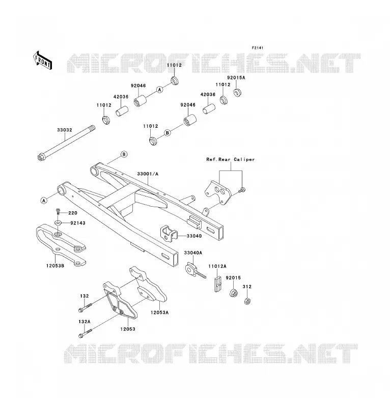 SWINGARM Kawasaki TOUT-TERRAIN 80 1994 KX125  KX80-T4