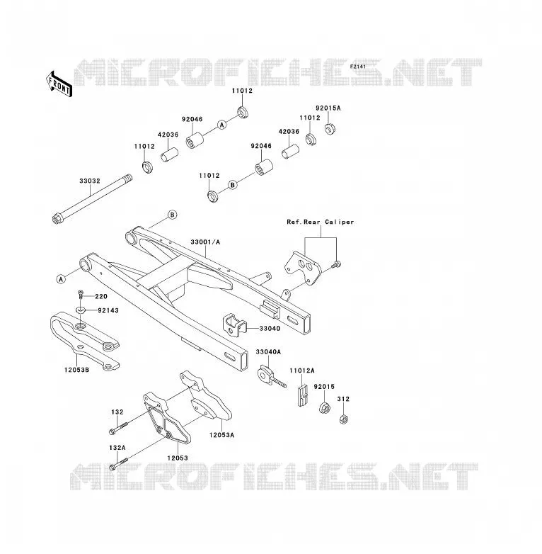 SWINGARM Kawasaki TOUT-TERRAIN 80 1995 KX80  KX80-T5