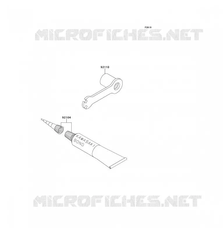 TOOL Kawasaki TOUT-TERRAIN 80 1994 KX80  KX80-V4