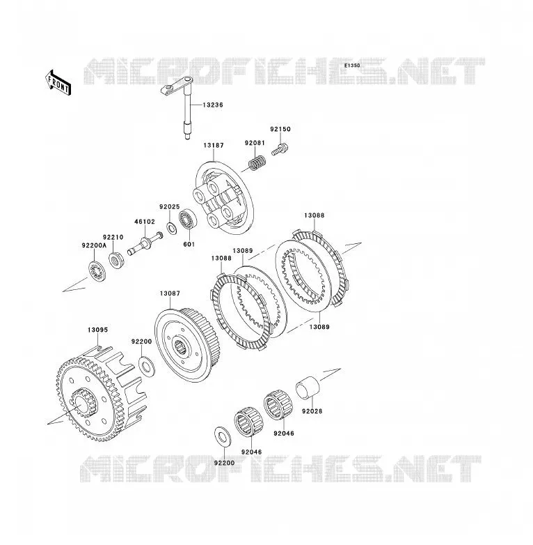 CLUTCH Kawasaki TOUT-TERRAIN 80 1999 KX80  KX80-W2