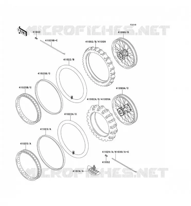 TIRES Kawasaki TOUT-TERRAIN 80 2000 KX80  KX80-X3