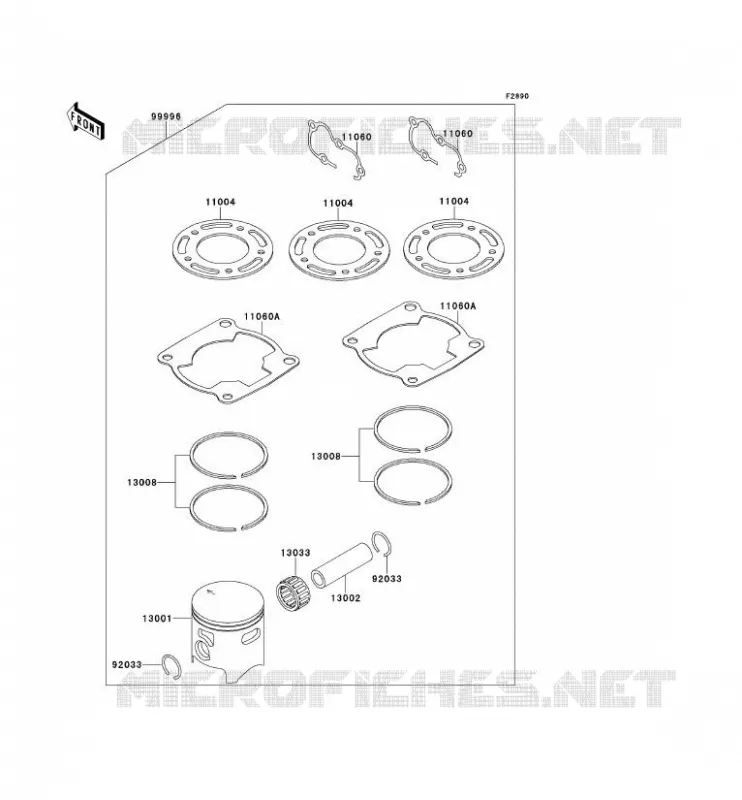 OPTION PARTS(KIT TOIT) Kawasaki TOUT-TERRAIN 80 2000 KX80  KX80-Y3