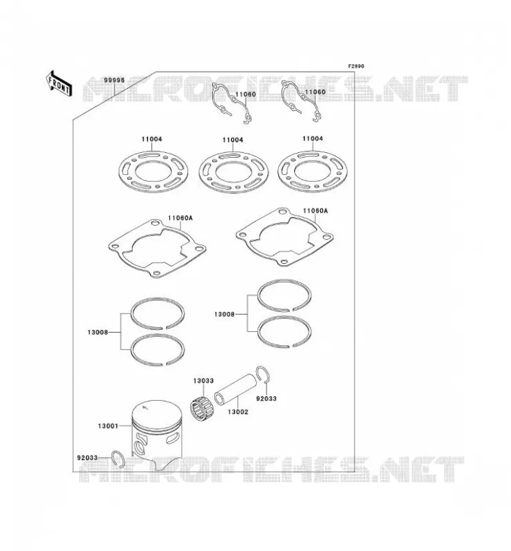 OPTION PARTS(KIT TOIT) Kawasaki TOUT-TERRAIN 80 2000 KX80  KX80-Y3