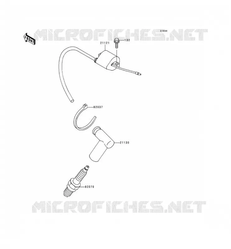 IGNITION SYSTEM Kawasaki TOUT-TERRAIN 80 1999 KX80  KX80-Z2