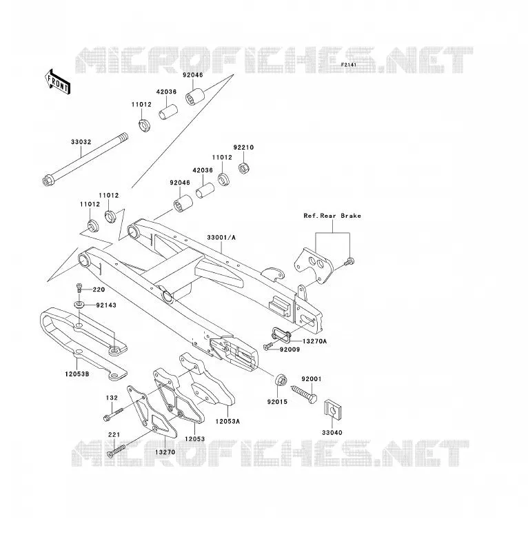 SWINGARM Kawasaki TOUT-TERRAIN 85 2001 KX85 - KX85 II  KX85-A1