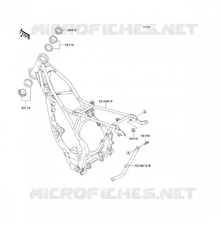 CHASSIS Kawasaki TOUT-TERRAIN 85 2001 KX85 - KX85 II  KX85-A1