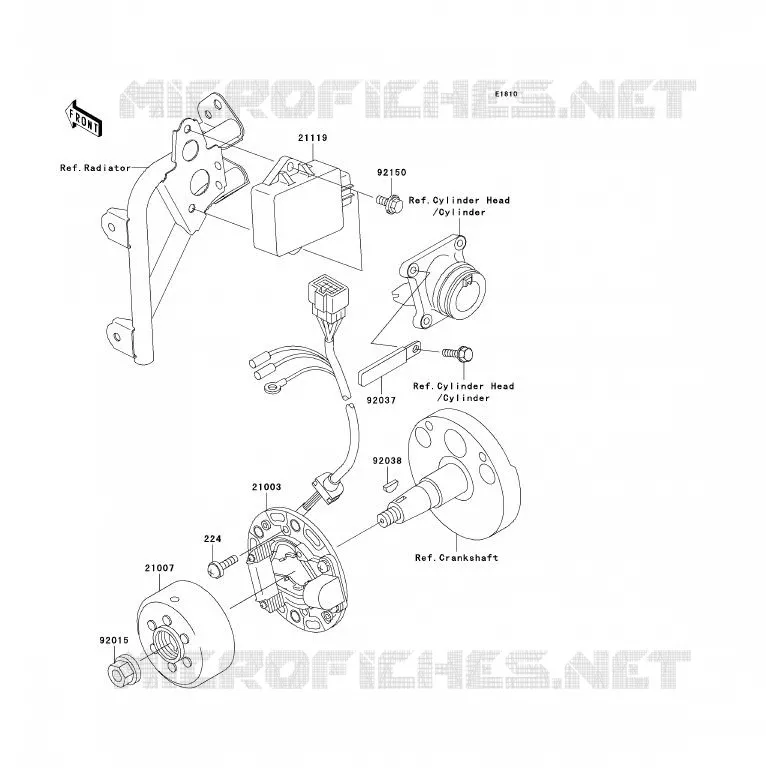 GENERATOR Kawasaki TOUT-TERRAIN 85 2001 KX85 - KX85 II  KX85-A1