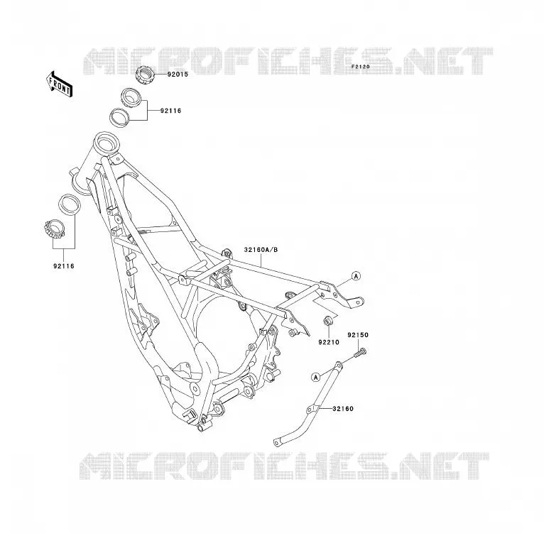 CHASSIS Kawasaki TOUT-TERRAIN 85 2002 KX85 - KX85 II  KX85-A2