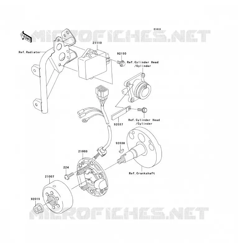 GENERATOR Kawasaki TOUT-TERRAIN 85 2002 KX85 - KX85 II  KX85-A2