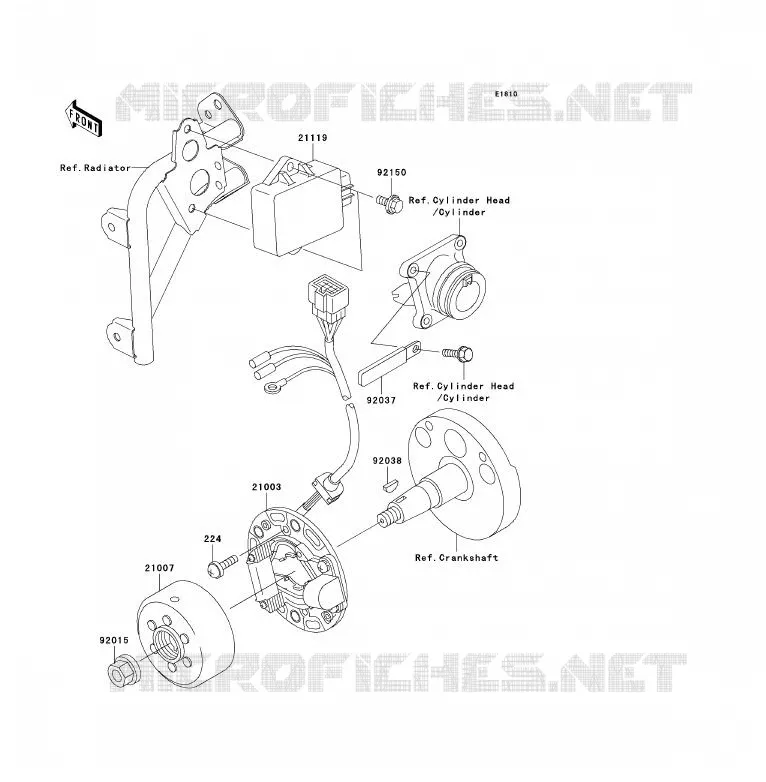 GENERATOR Kawasaki TOUT-TERRAIN 85 2003 KX85 - KX85 II  KX85-A3