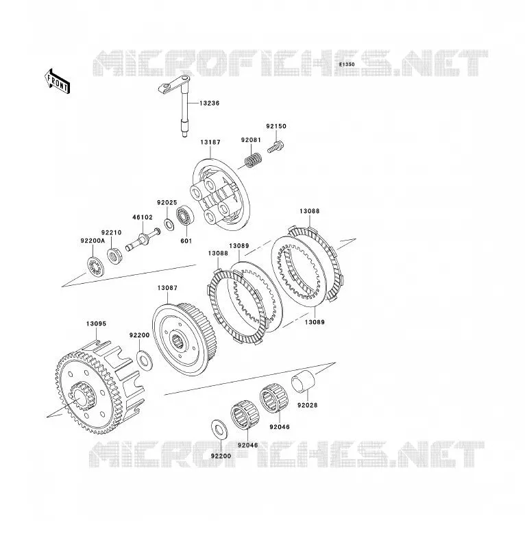 CLUTCH Kawasaki TOUT-TERRAIN 85 2004 KX85 - KX85 II  KX85-A4