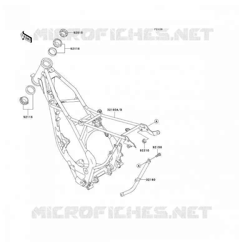 CHASSIS Kawasaki TOUT-TERRAIN 85 2005 KX85 - KX85 II  KX85-A5