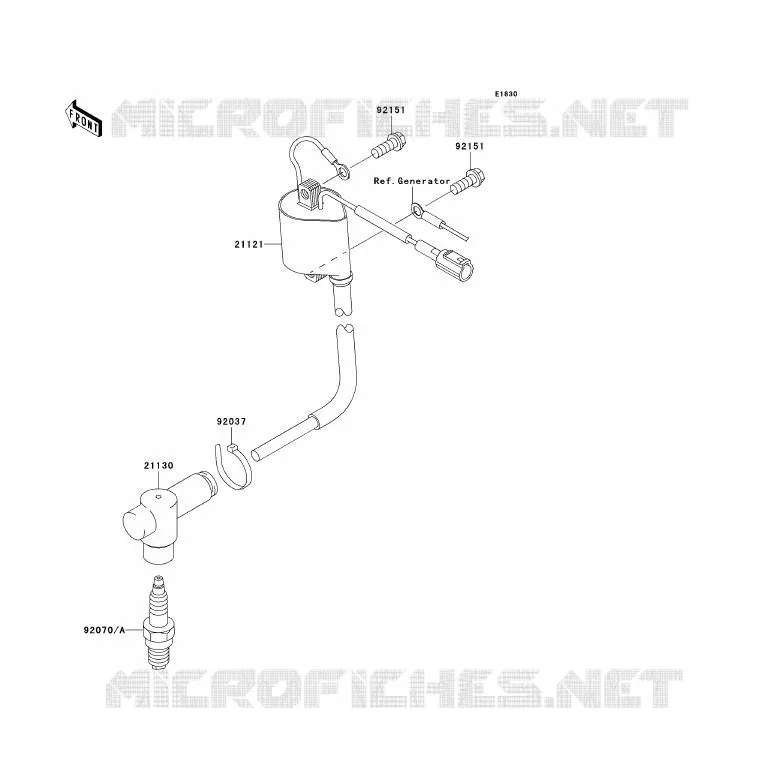 IGNITION SYSTEM Kawasaki TOUT-TERRAIN 85 2006 KX85  KX85A6F