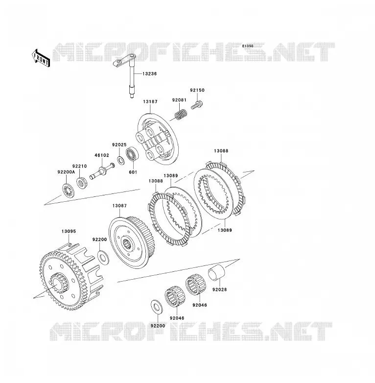 CLUTCH Kawasaki TOUT-TERRAIN 85 2007 KX85 - KX85 II  KX85A7F