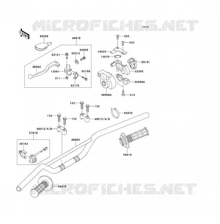 HANDLEBAR Kawasaki TOUT-TERRAIN 85 2008 KX85  KX85A8F