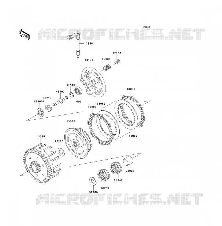 CLUTCH Kawasaki TOUT-TERRAIN 85 2009 KX85 - KX85 II  KX85A9F