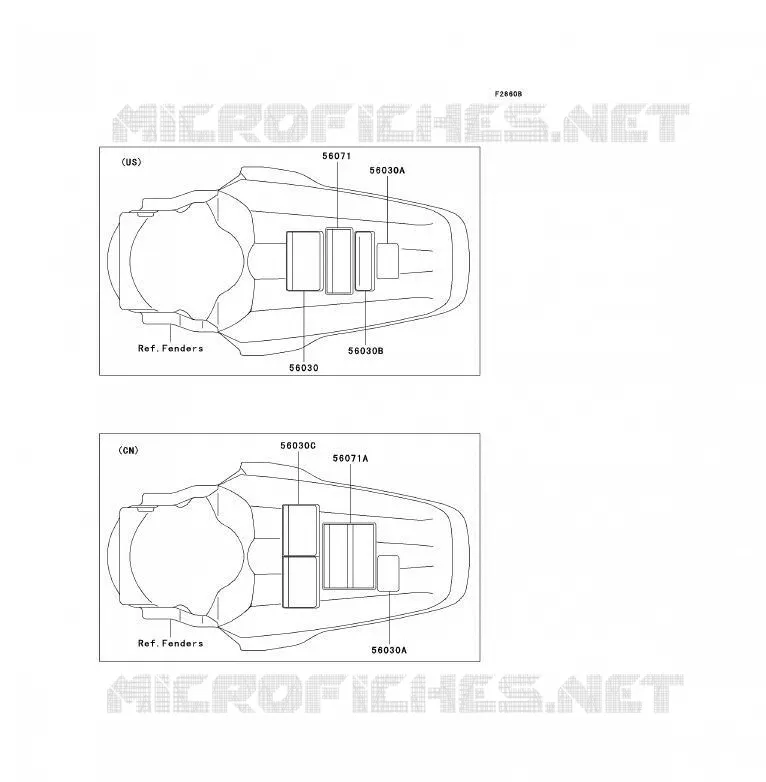 LABELS Kawasaki TOUT-TERRAIN 85 2009 KX85  KX85A9FA