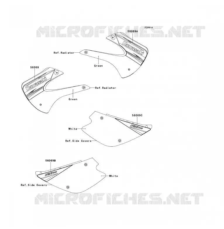STICKER Kawasaki TOUT-TERRAIN 85 2011 KX85 - KX85 II  KX85ABF