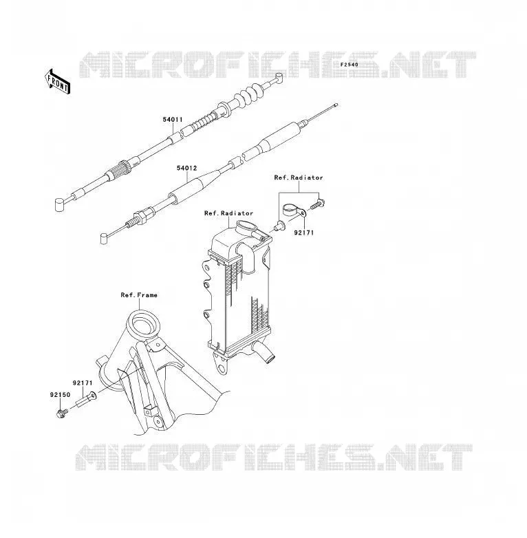 CABLES Kawasaki TOUT-TERRAIN 85 2013 KX85 - KX85 II  KX85ADF