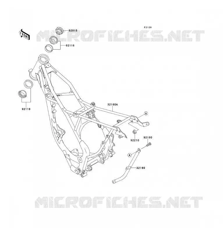 CHASSIS Kawasaki TOUT-TERRAIN 85 2013 KX85 - KX85 II  KX85ADF