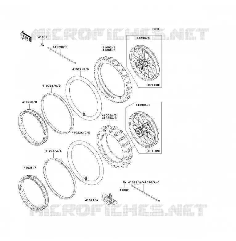 TIRES Kawasaki TOUT-TERRAIN 85 2001 KX85 - KX85 II  KX85-B1