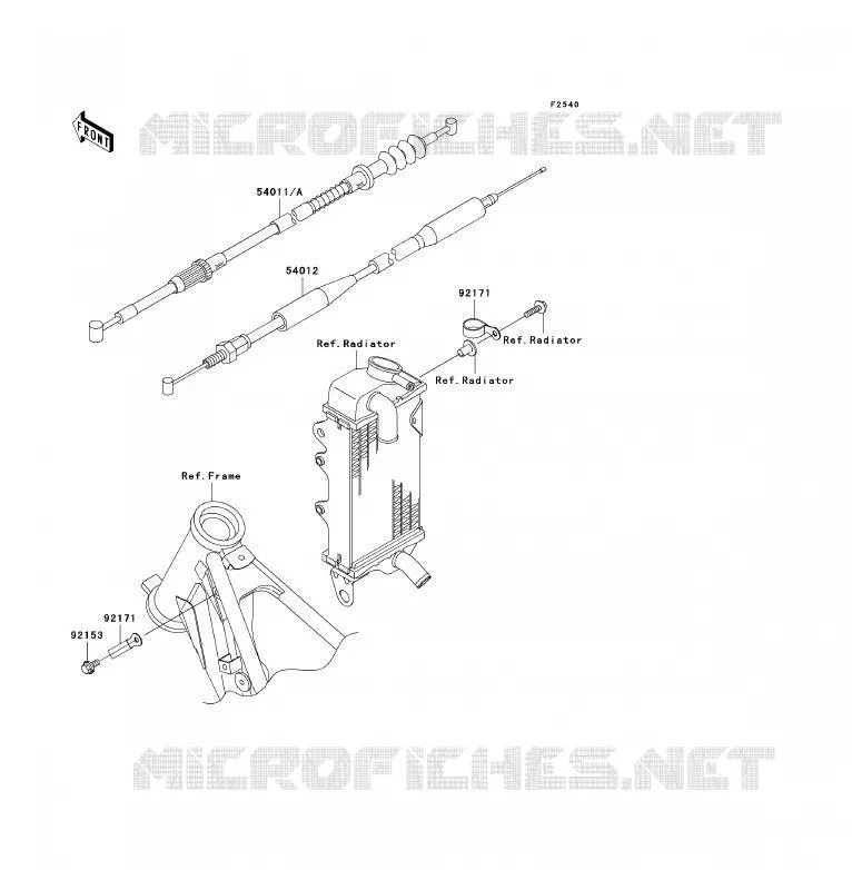 CABLES Kawasaki TOUT-TERRAIN 85 2009 KX85 - KX85 II  KX85B9F