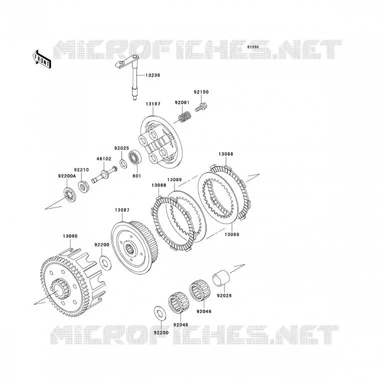 CLUTCH Kawasaki TOUT-TERRAIN 85 2011 KX85 - KX85 II  KX85BBF