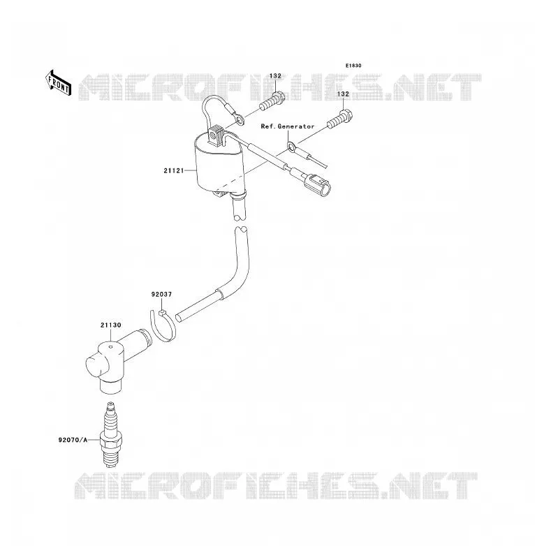 IGNITION SYSTEM Kawasaki TOUT-TERRAIN 85 2011 KX85 - KX85 II  KX85BBF