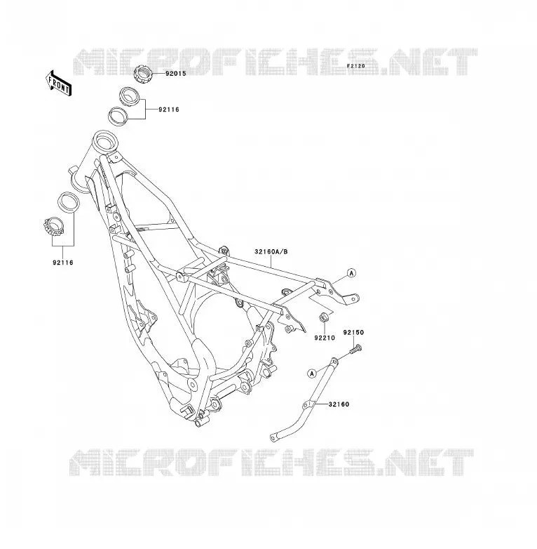 CHASSIS Kawasaki TOUT-TERRAIN 85 2012 KX85 - KX85 II  KX85BCF