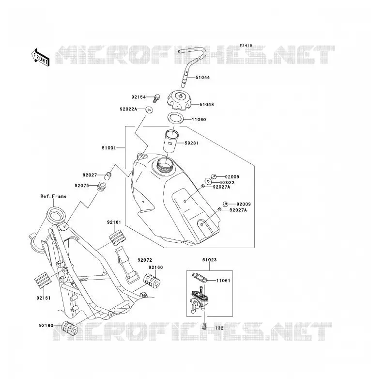 FUEL TANK Kawasaki TOUT-TERRAIN 85 2013 KX85 - KX85 II  KX85BDF